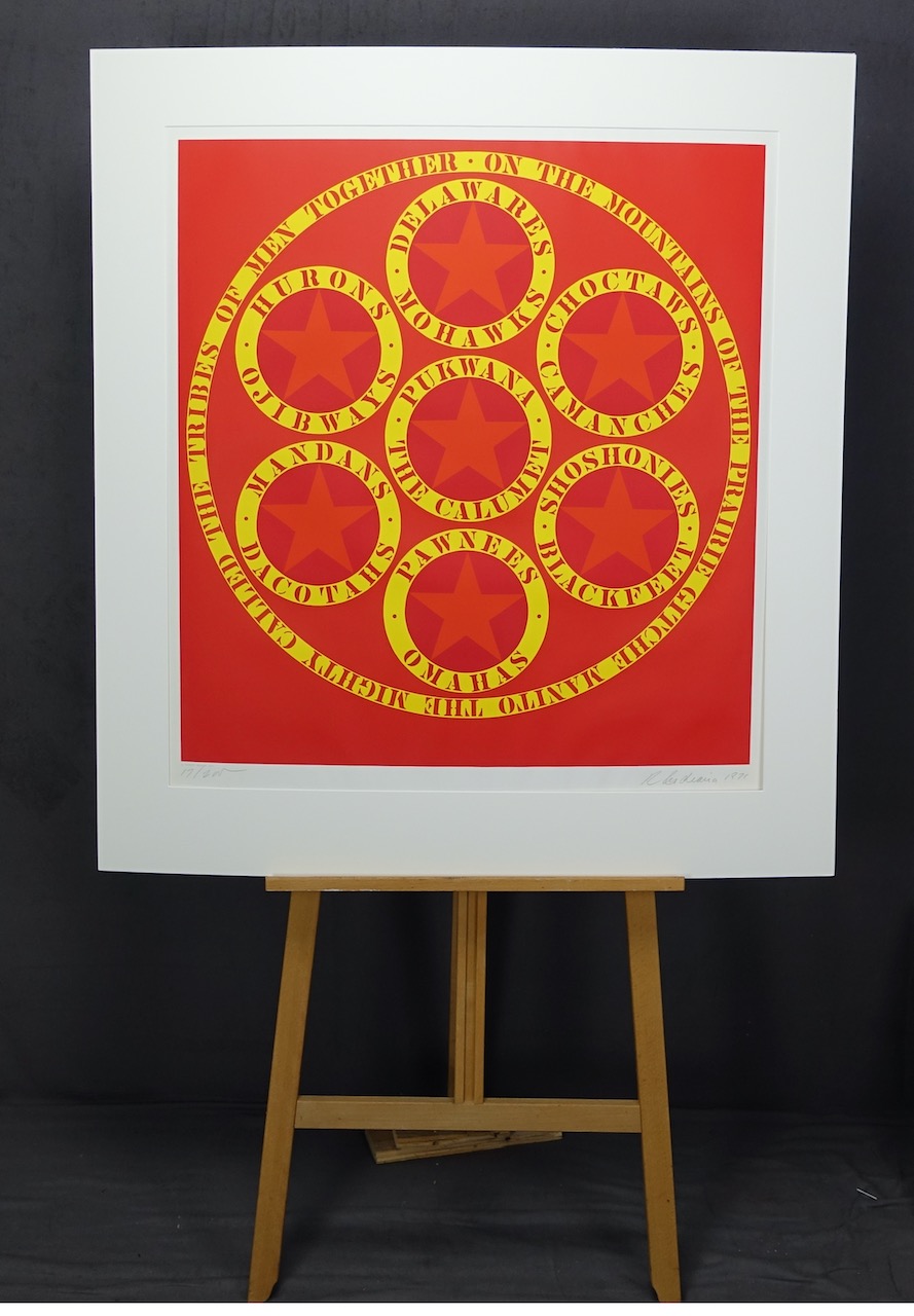 Robert Indiana: Farbsiebdruck The Calumet, signiert datiert 1971, Ed. 17/200