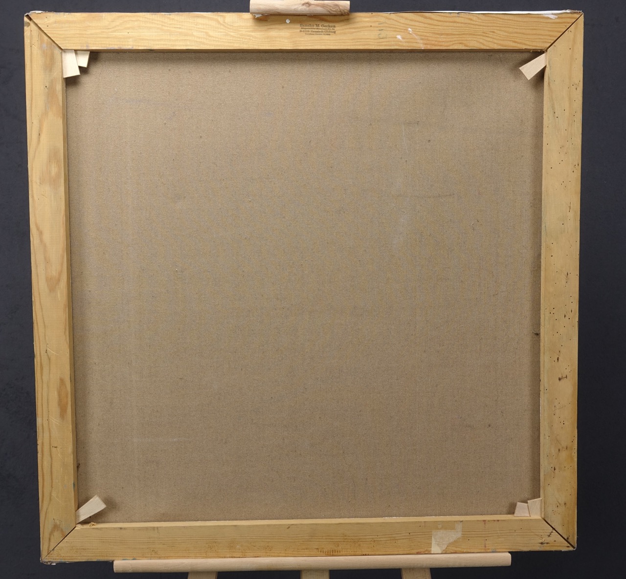 Sancho M. Gerken: Ölgemälde Portrait der Ehefrau, signiert datiert, 1988