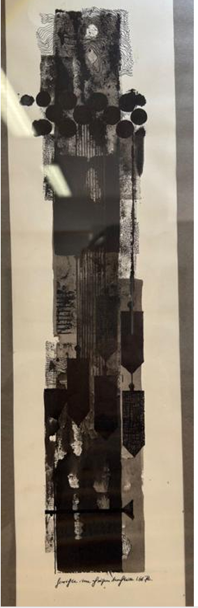 Heinz Trökes: Druckgrafik 4 Blätter in originaler Berahmung, signiert datiert, Paris 1966
