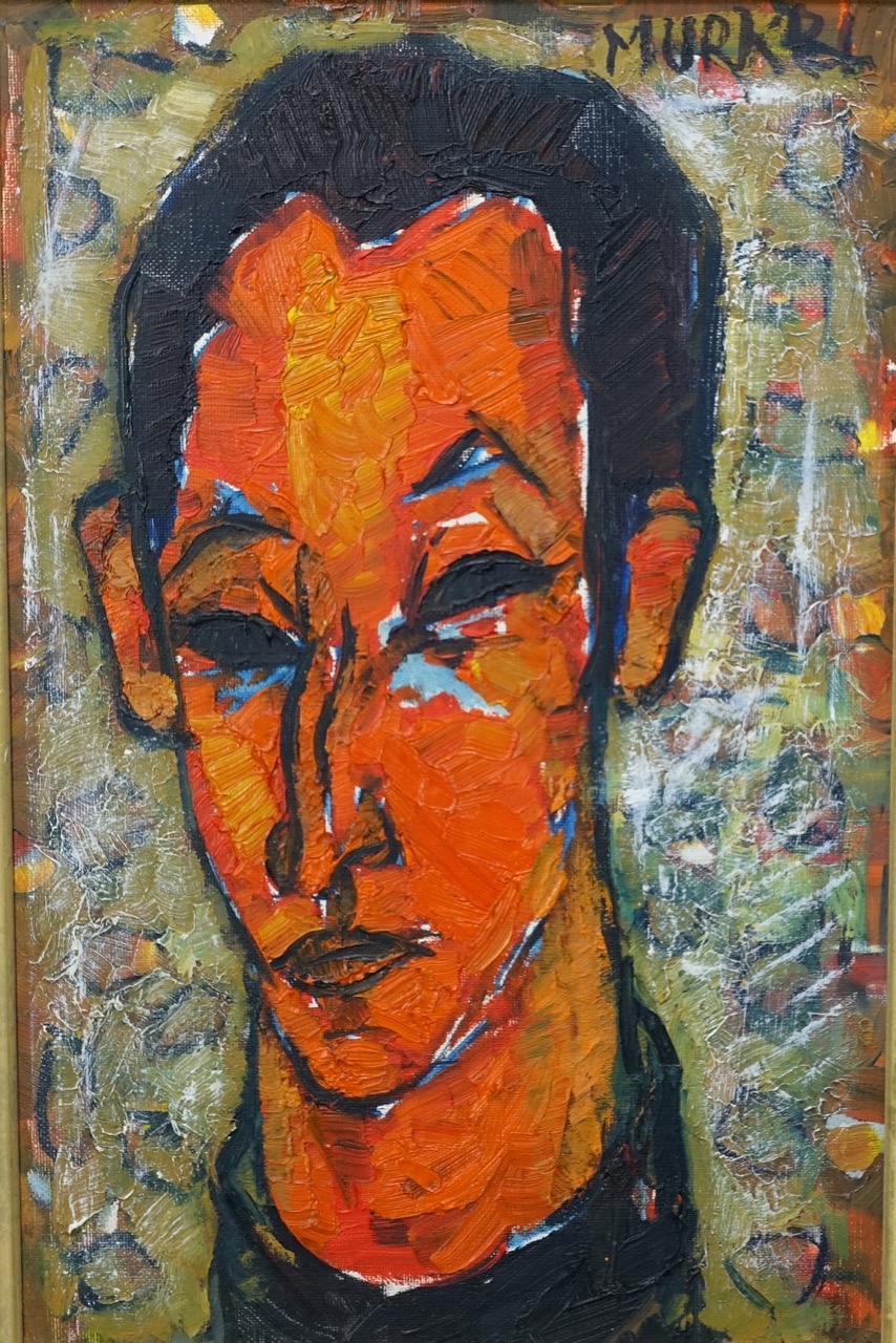Charlotte „Murkel" Schuberth: Ölgemälde Portrait Opera, bezeichnet, Paris 1962