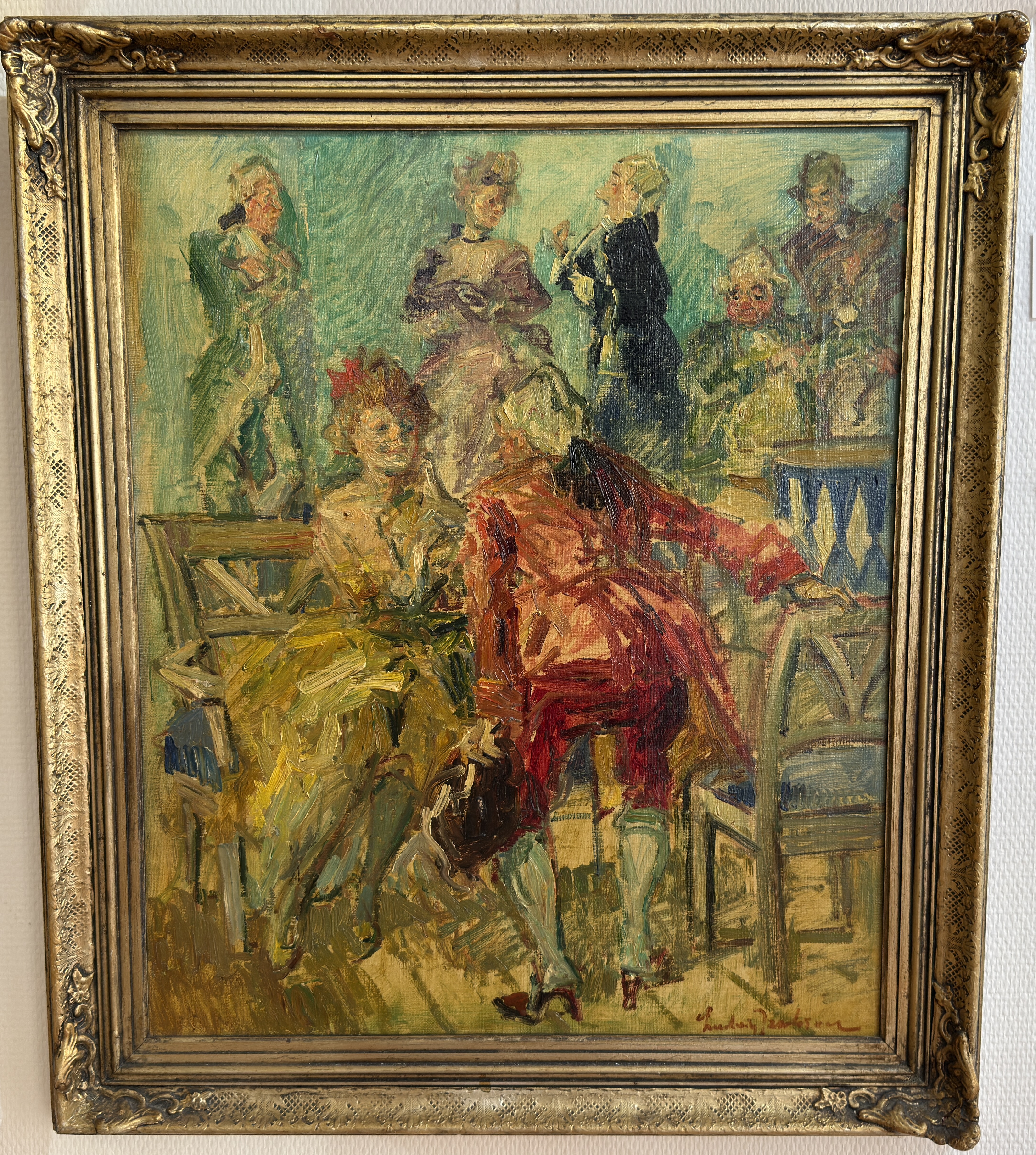 Ludvig Jacobsen (1890–1957), Dänemark-Ölgemälde -„Fredmans Epistel № 29“ -