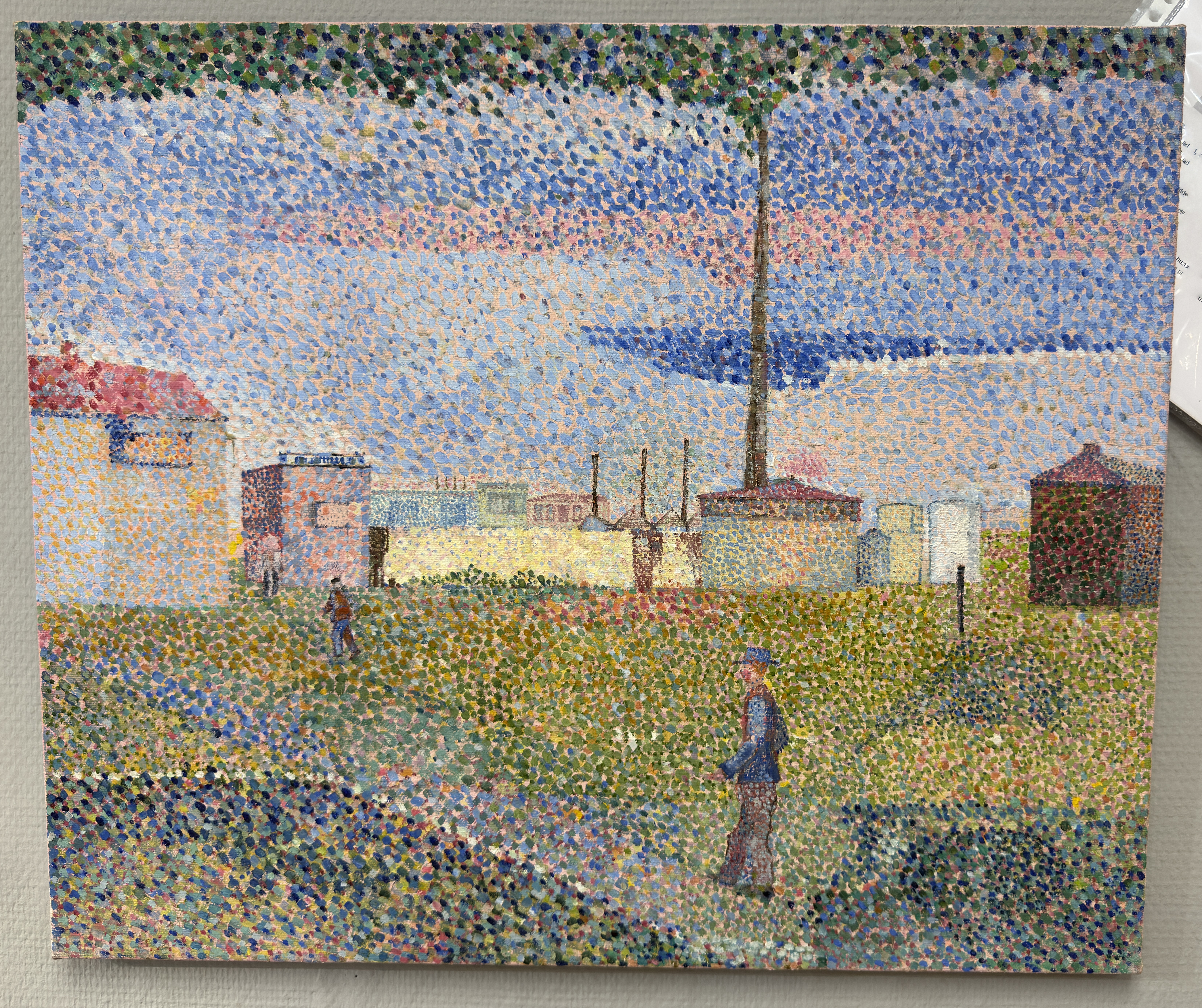 LINET – Schule des Néo-Pointillismus-2 Ölgemälde-