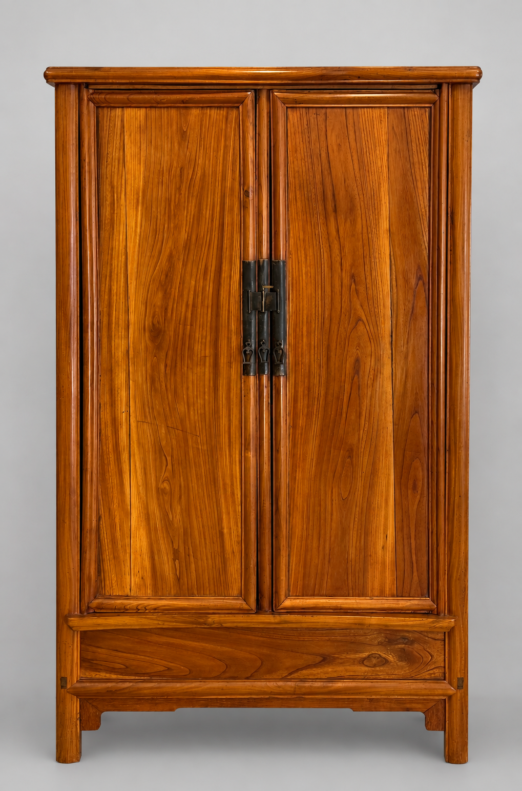 圓 角 櫃 — Y u á n j i ǎ o G u ì -Chinesischer Konischer Kabinettschrank Rundeck-Kabinett um 1800