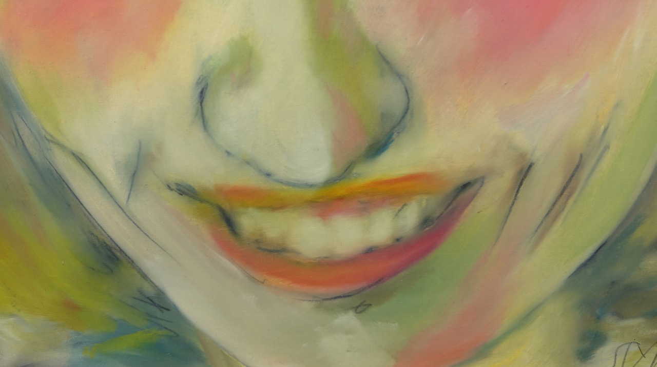 Sancho M. Gerken: Ölgemälde Portrait der Ehefrau, signiert datiert, 1988