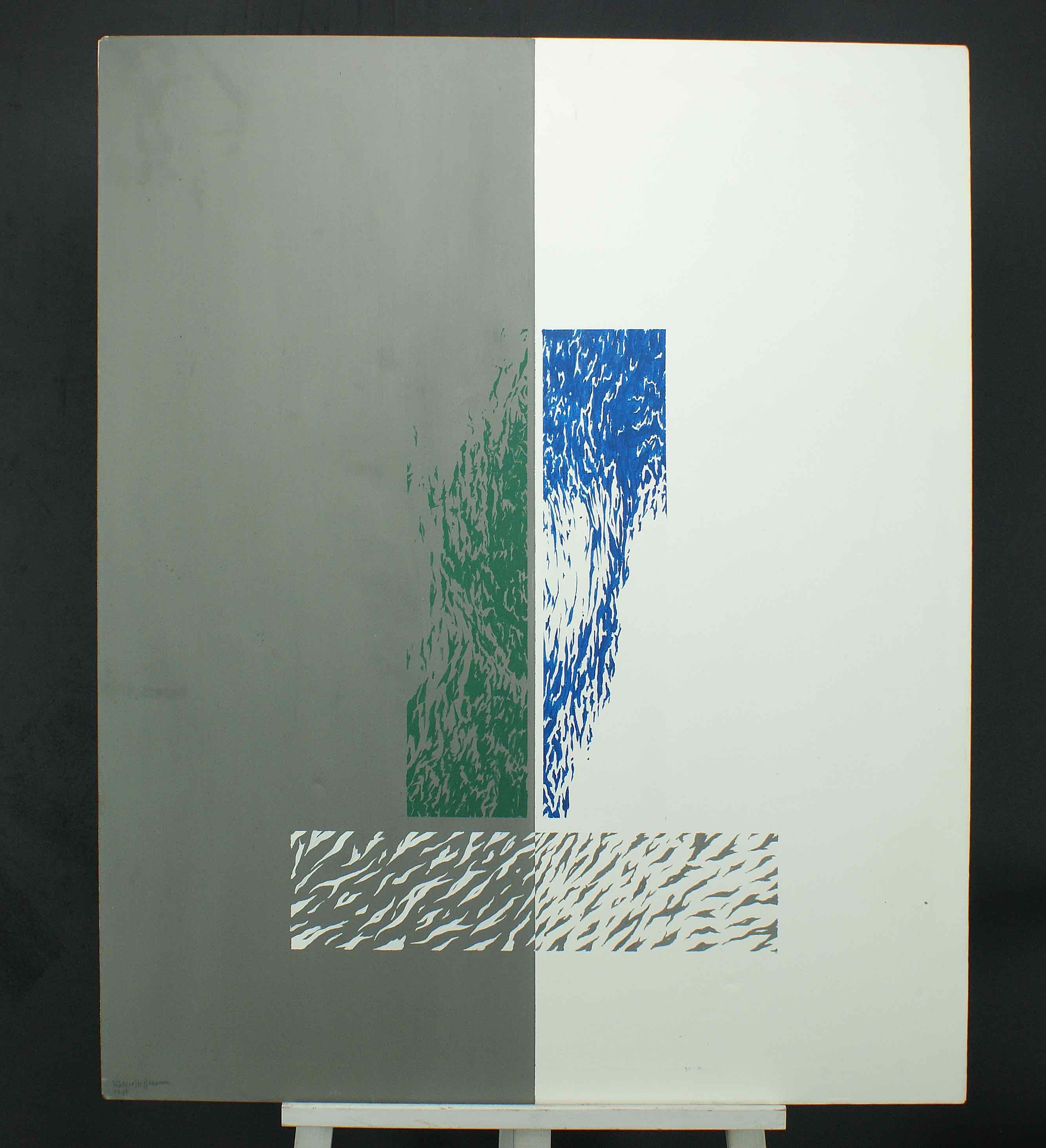 Rüdiger Hoffmann: Ölgemälde Drapierte Stoffe, signiert datiert, 1983