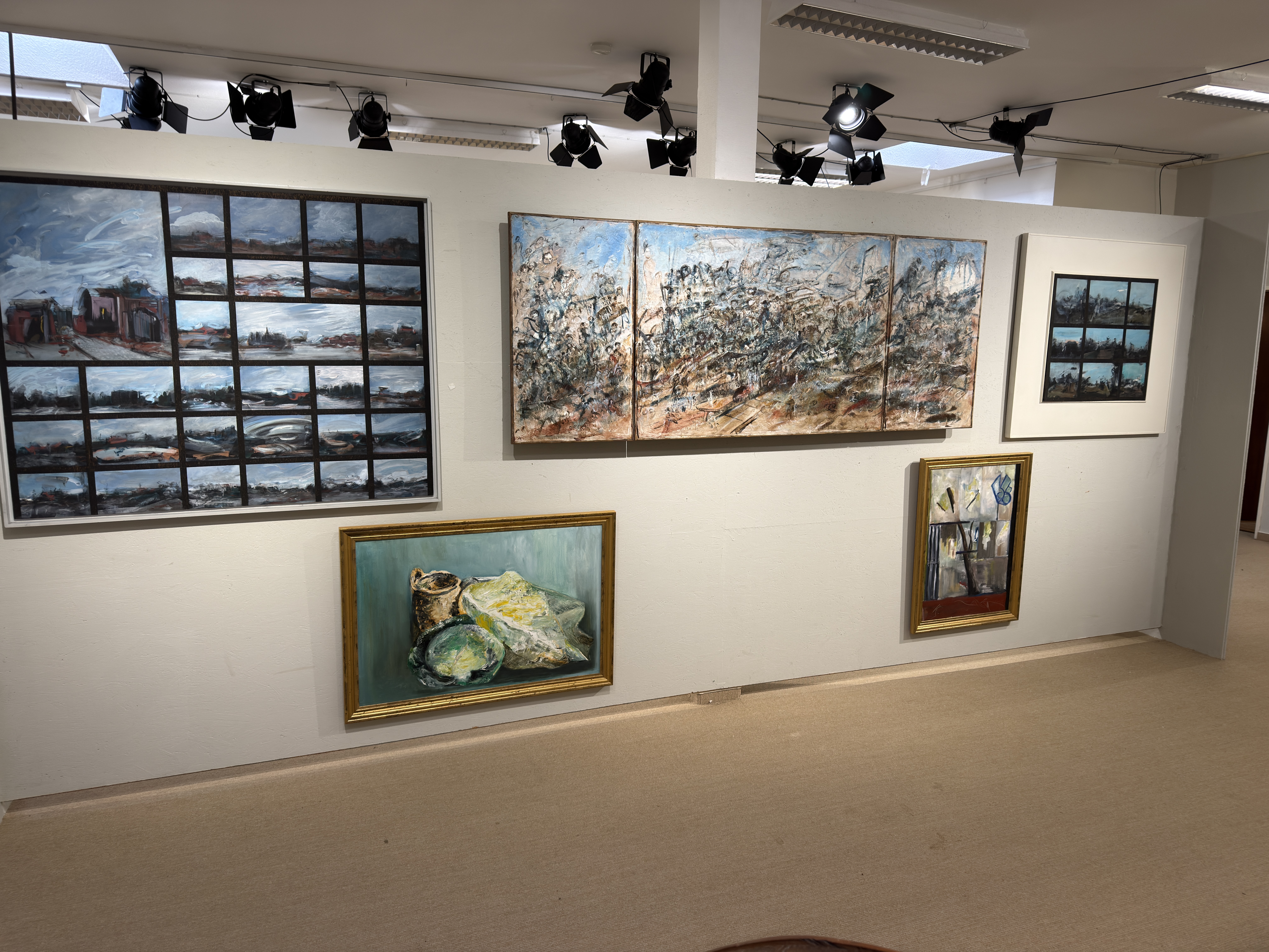 Gerrit M.Bekker(1943-2025)-Ankündigung der Tafel-Triptychons auf Tischplatte-Hauptwerk