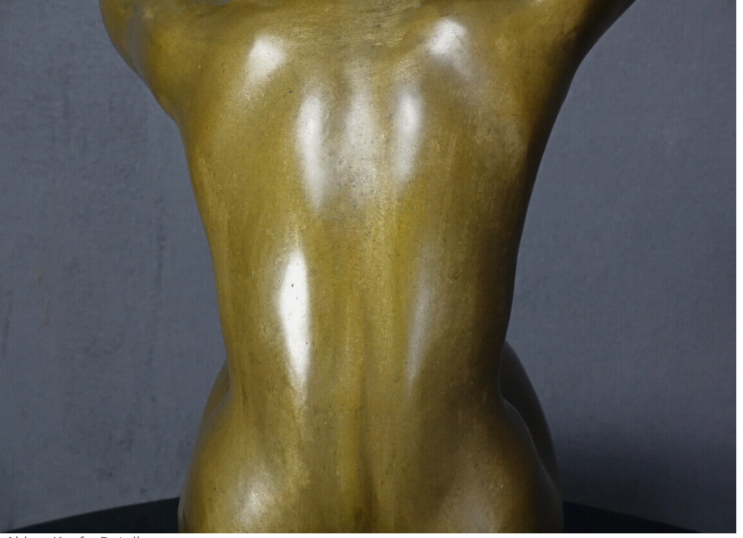 THEODOR EICHLER (1868–1946) Ästhetischer weiblicher Akt – um 1910/20 — Vollbronze (29,3 kg)