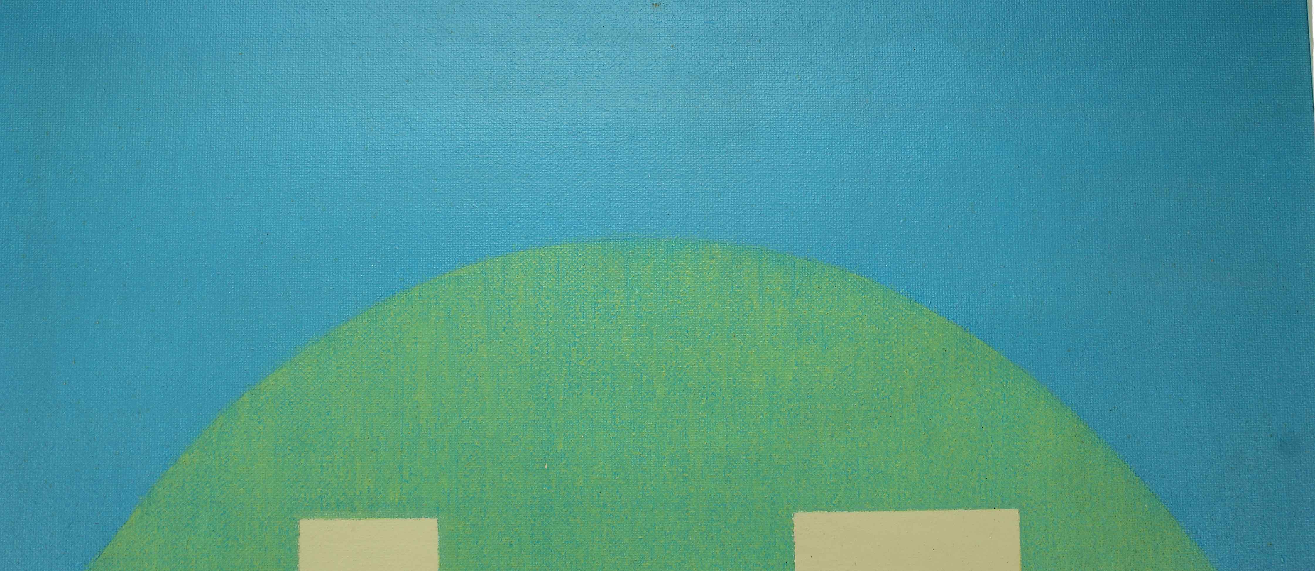 Lothar Trzaska: Ölgemälde Dächer, signiert datiert 1985