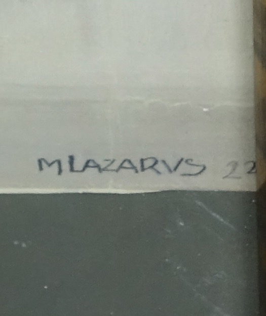 Max Lion Lazarus: Gouache Blumenstillleben, bezeichnet, Expressionismus, 1922