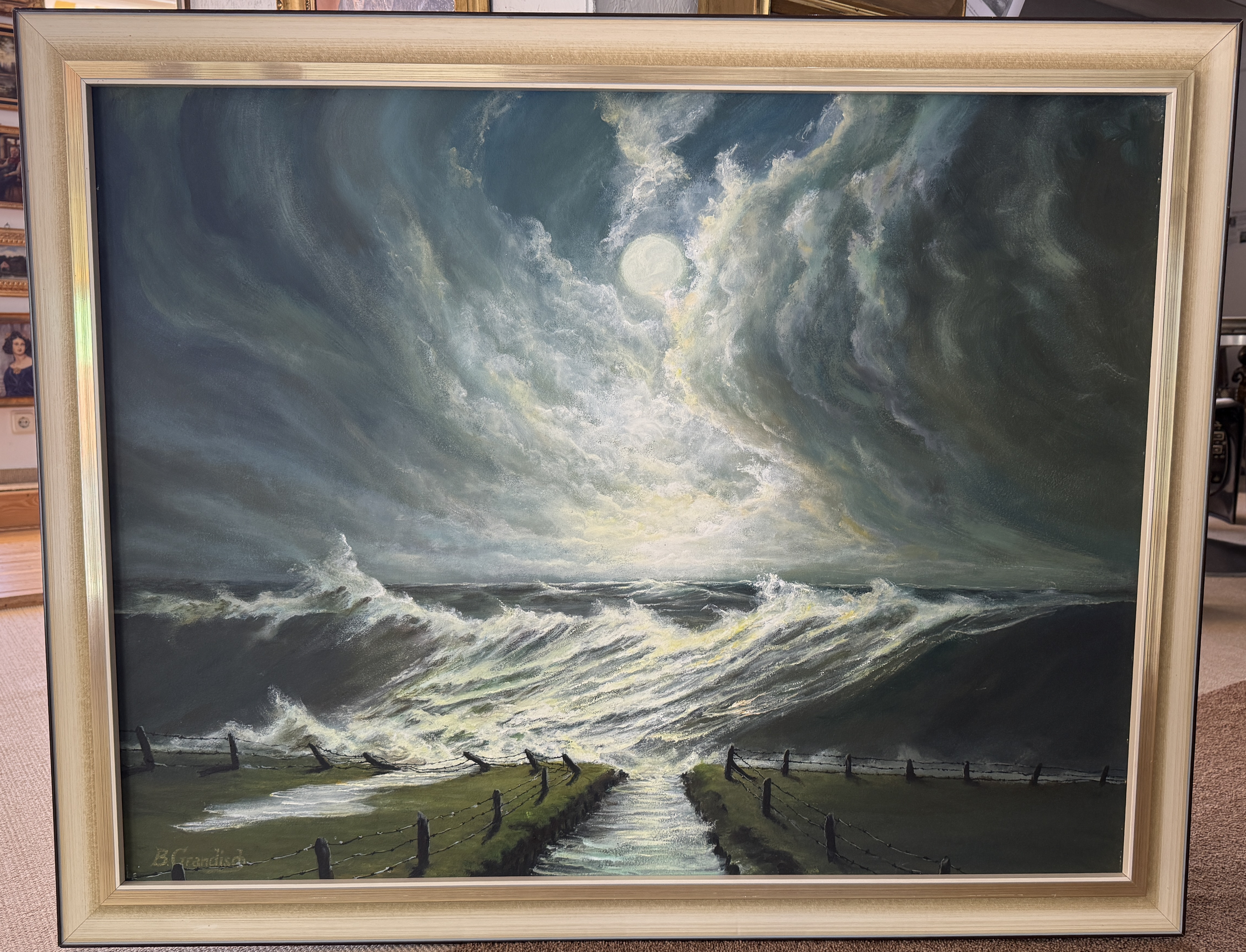 Berthold Grandisch(19808-1983) Sturmflut, 1962 -HAUPTWERK-