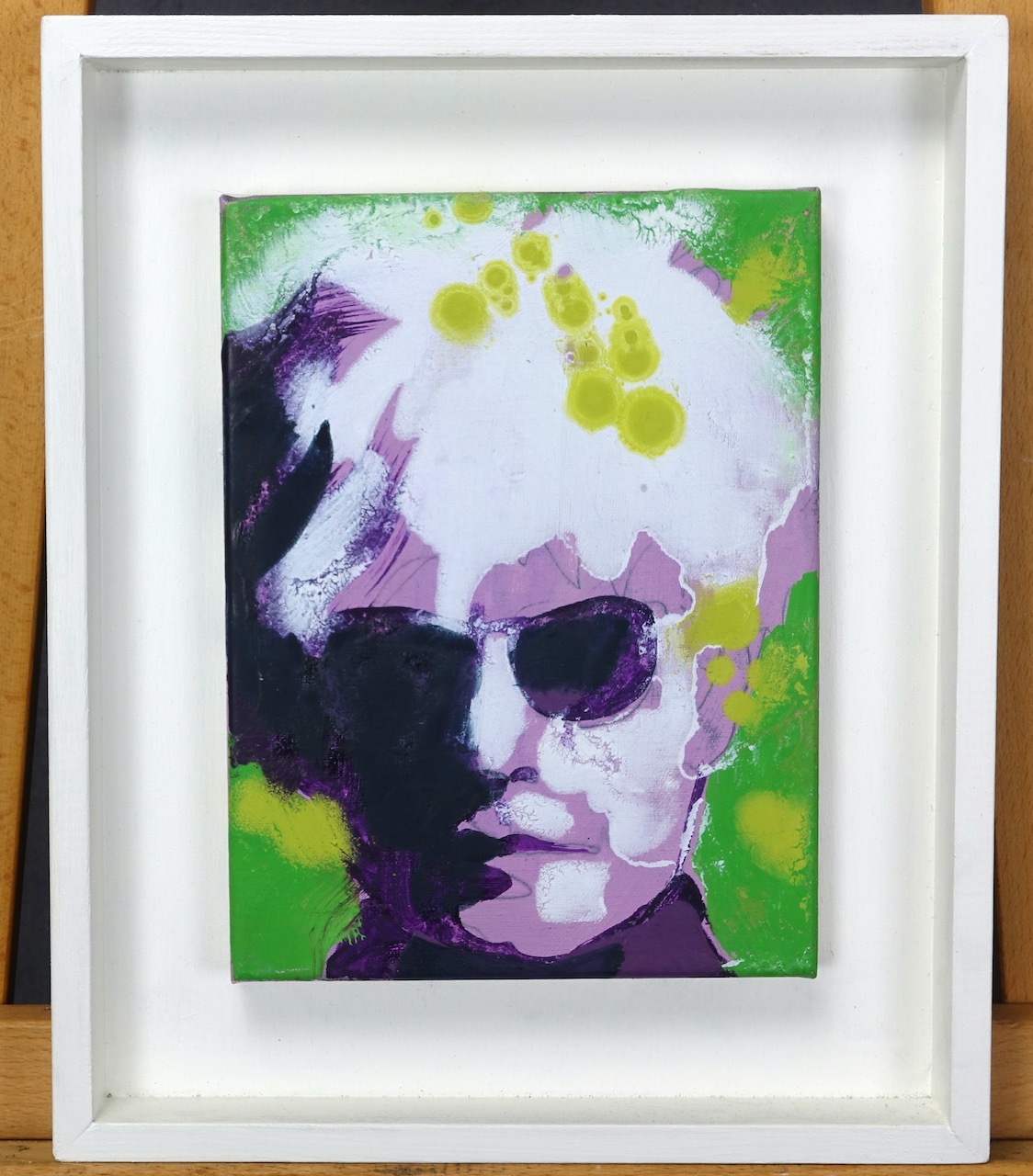 Marc Taschowsky: Ölgemälde Andy Warhol, bezeichnet, 2015