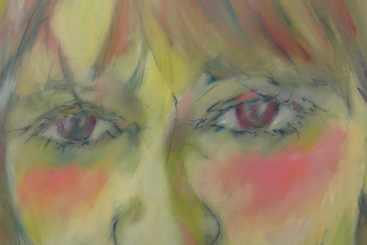Sancho M. Gerken: Ölgemälde Portrait der Ehefrau, signiert datiert, 1988