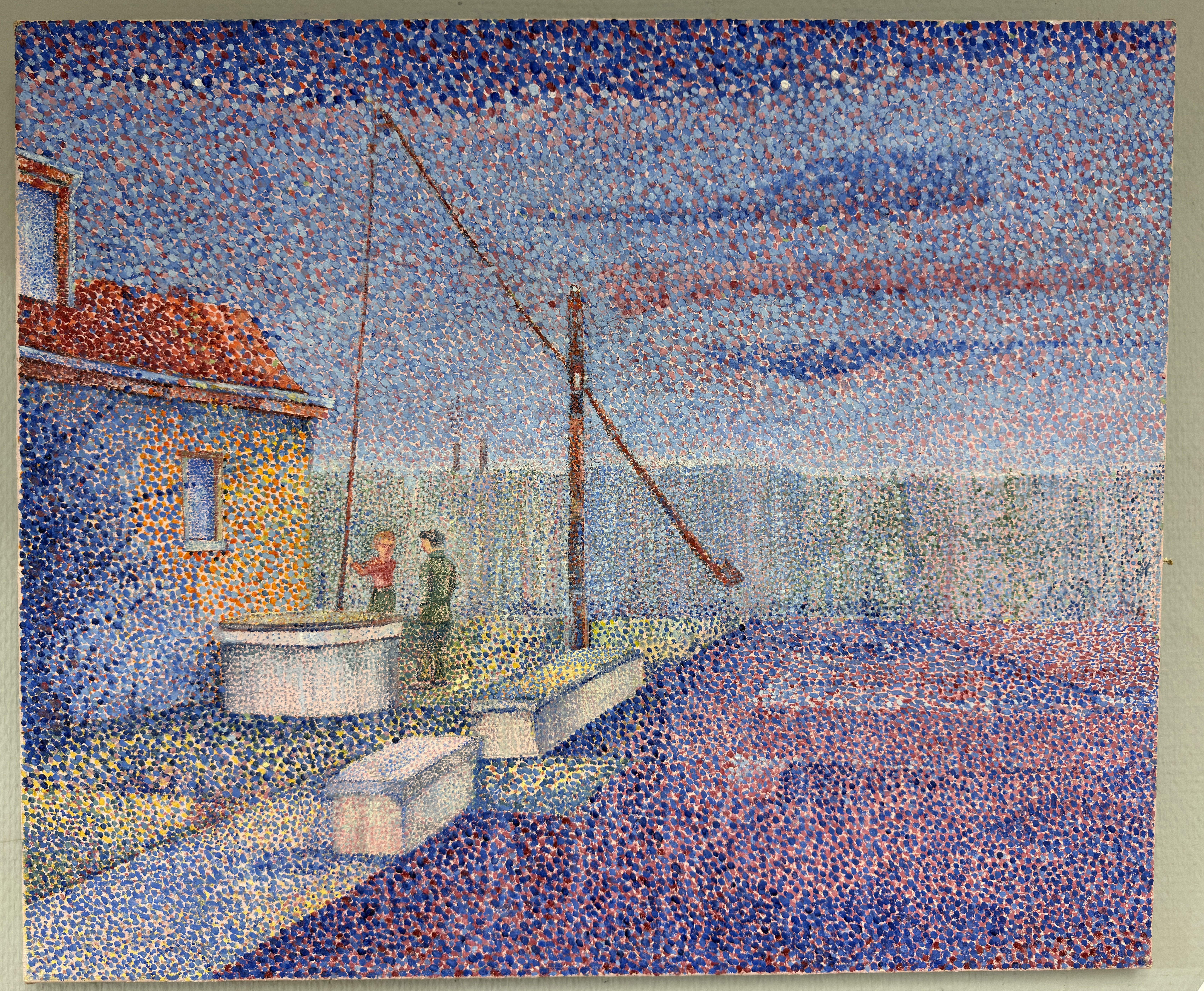 LINET – Schule des Néo-Pointillismus-2 Ölgemälde-