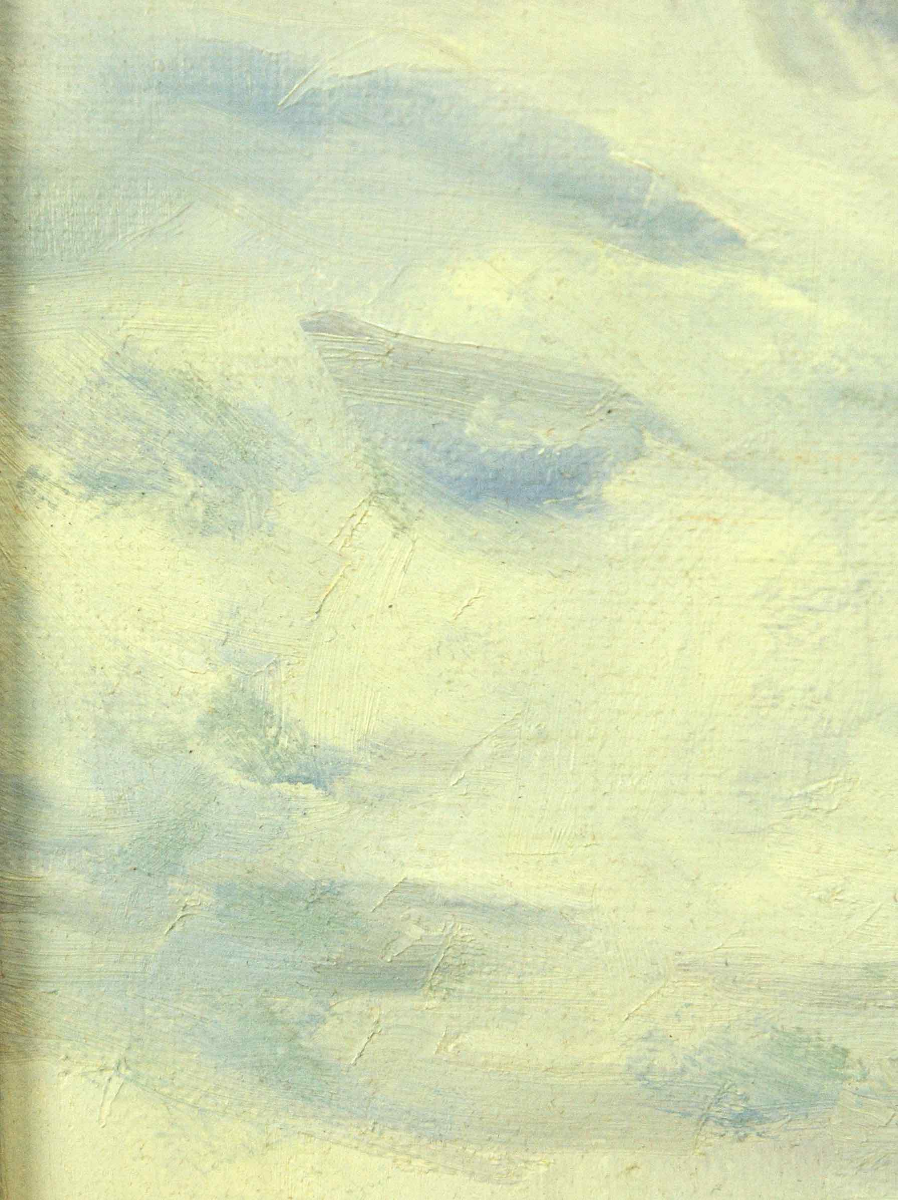 Hans Moos Sillesen: Ölgemälde Winterlandschaft, bezeichnet, 1970er/1980er Jahre