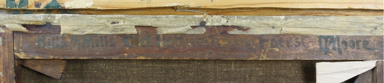 Thomas Cooper Moore: Ölgemälde Hills & Mills, Old Nottingham Forest, signiert, um 1848