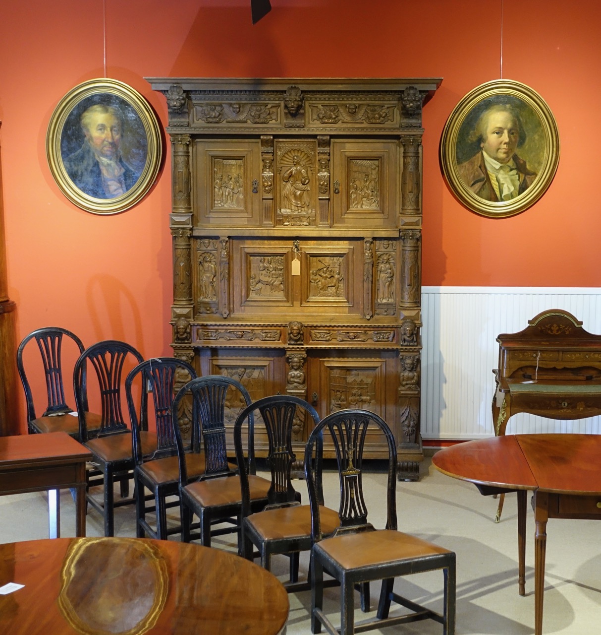 Jens Jørgensen Juel / Christian August Lorentzen: Ölgemälde Prämiertes Herrenporträt, Schloss Charlottenborg, um 1899