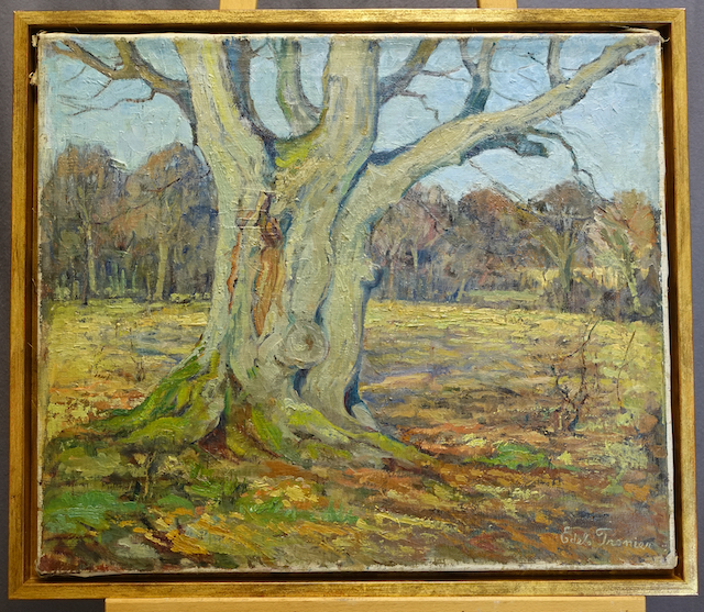 Edele Tronier: Ölgemälde Herbst, um 1900