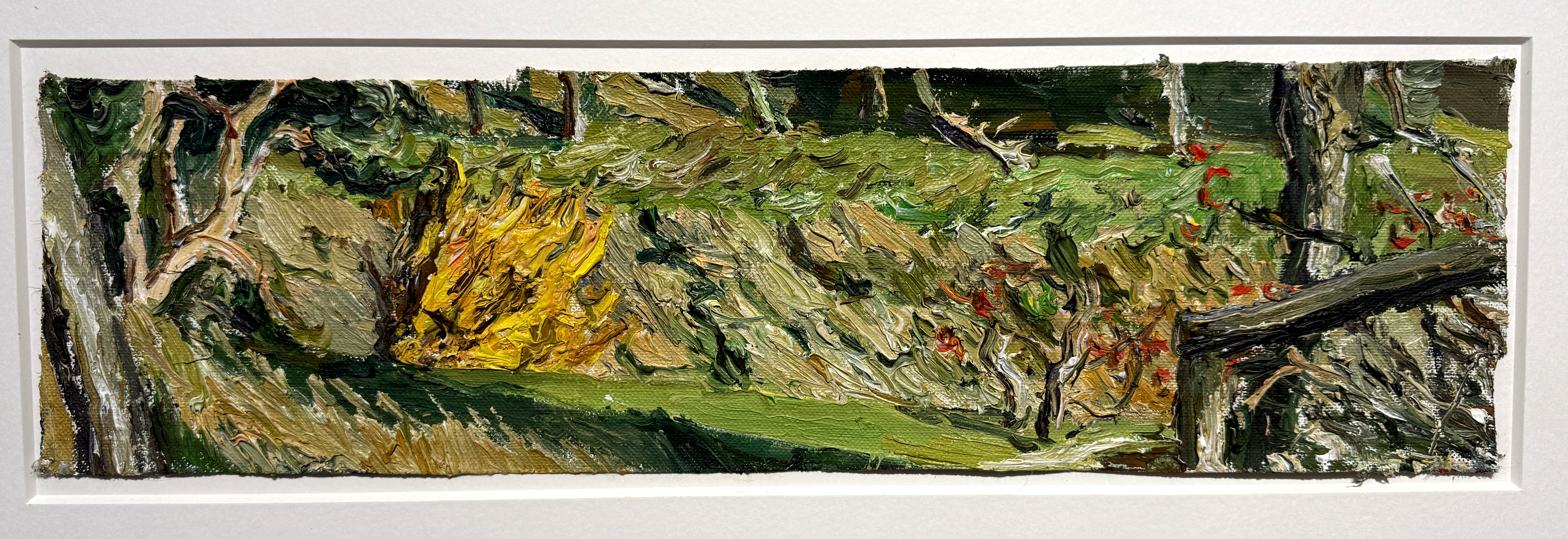 Lehmpfuhl,Christopher-Christopher Lempfuhl: Ölgemälde Gelber Baum, Realismus, 1999