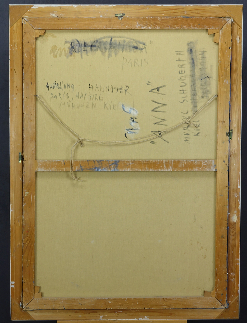 Charlotte „Murkel" Schuberth: Ölgemälde Anna, signiert datiert, Realismus, Paris 1967