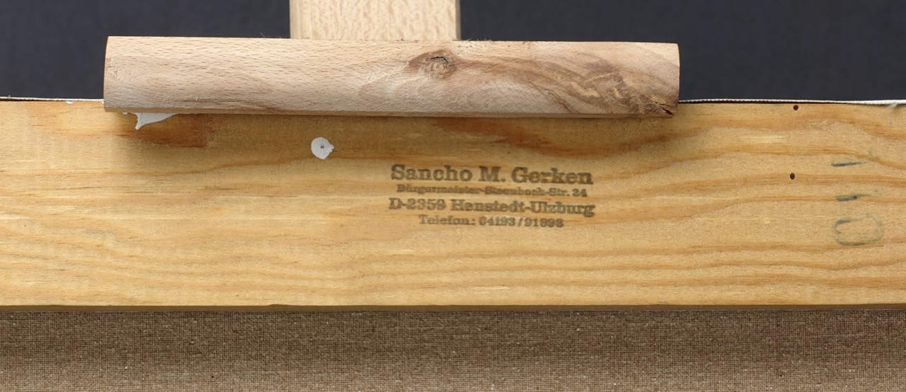 Sancho M. Gerken: Ölgemälde Portrait der Ehefrau, signiert datiert, 1988