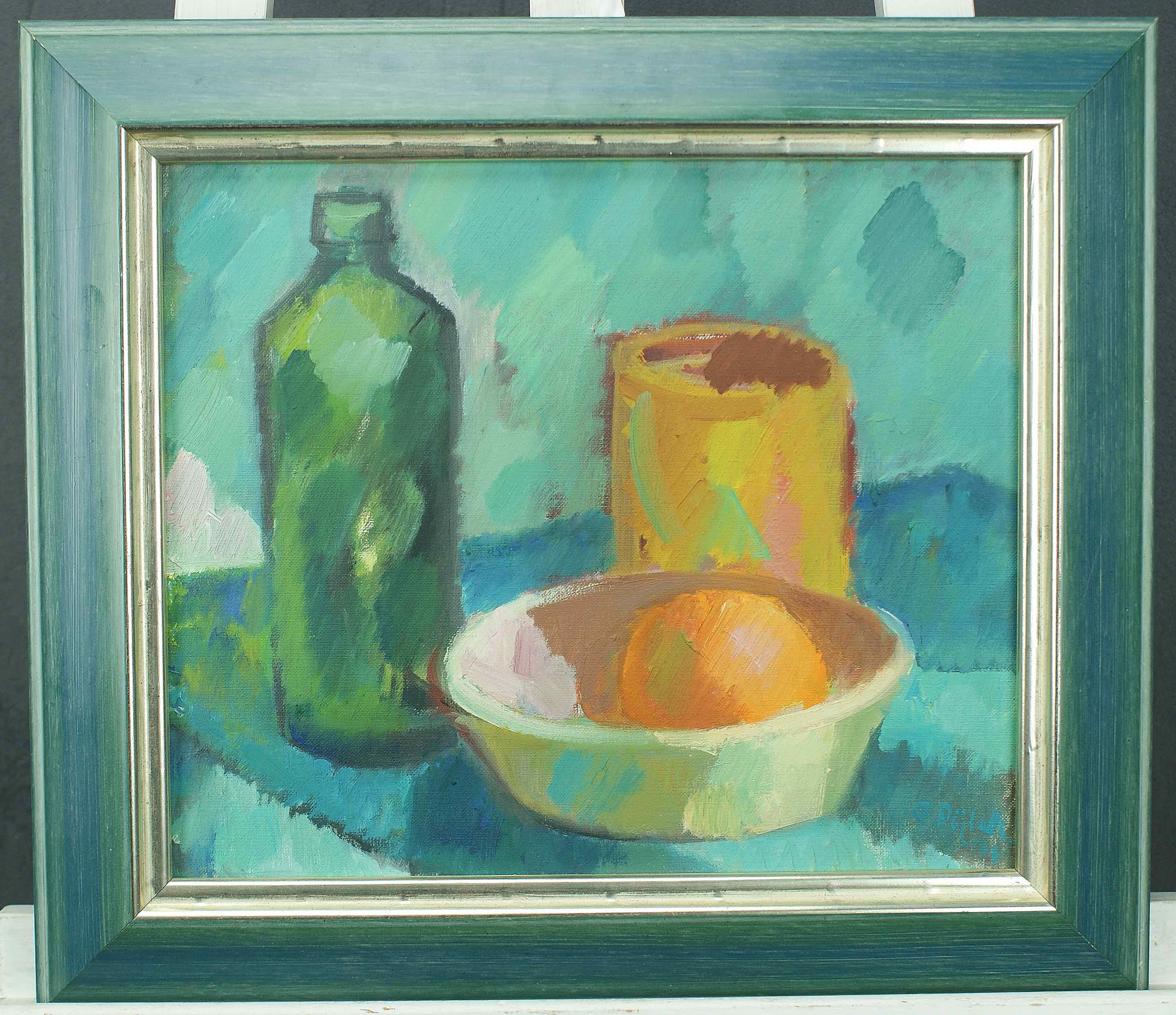 Ingolf Roejbaek: Ölgemälde Stillleben, signiert, 1971