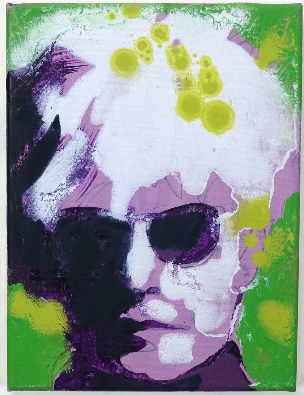 Marc Taschowsky: Ölgemälde Andy Warhol, bezeichnet, 2015