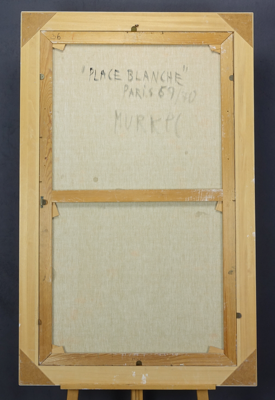 Charlotte „Murkel" Schuberth: Ölgemälde Akt mit Katze, Blanche de Blanche, signiert datiert, Realismus, Paris 1967