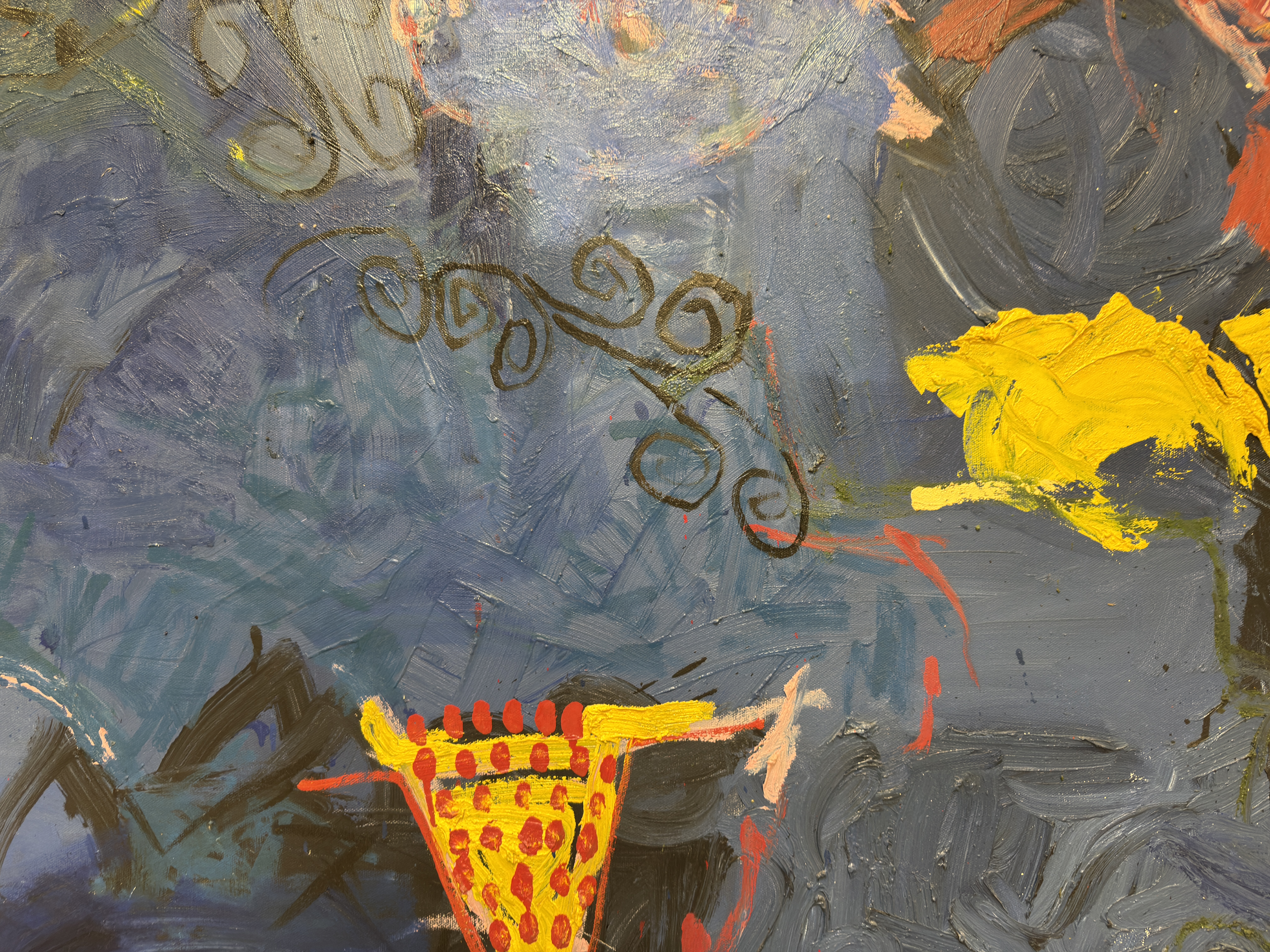 GERD WANDRER (geb. 1952)-Im Atelier-Ölgemälde