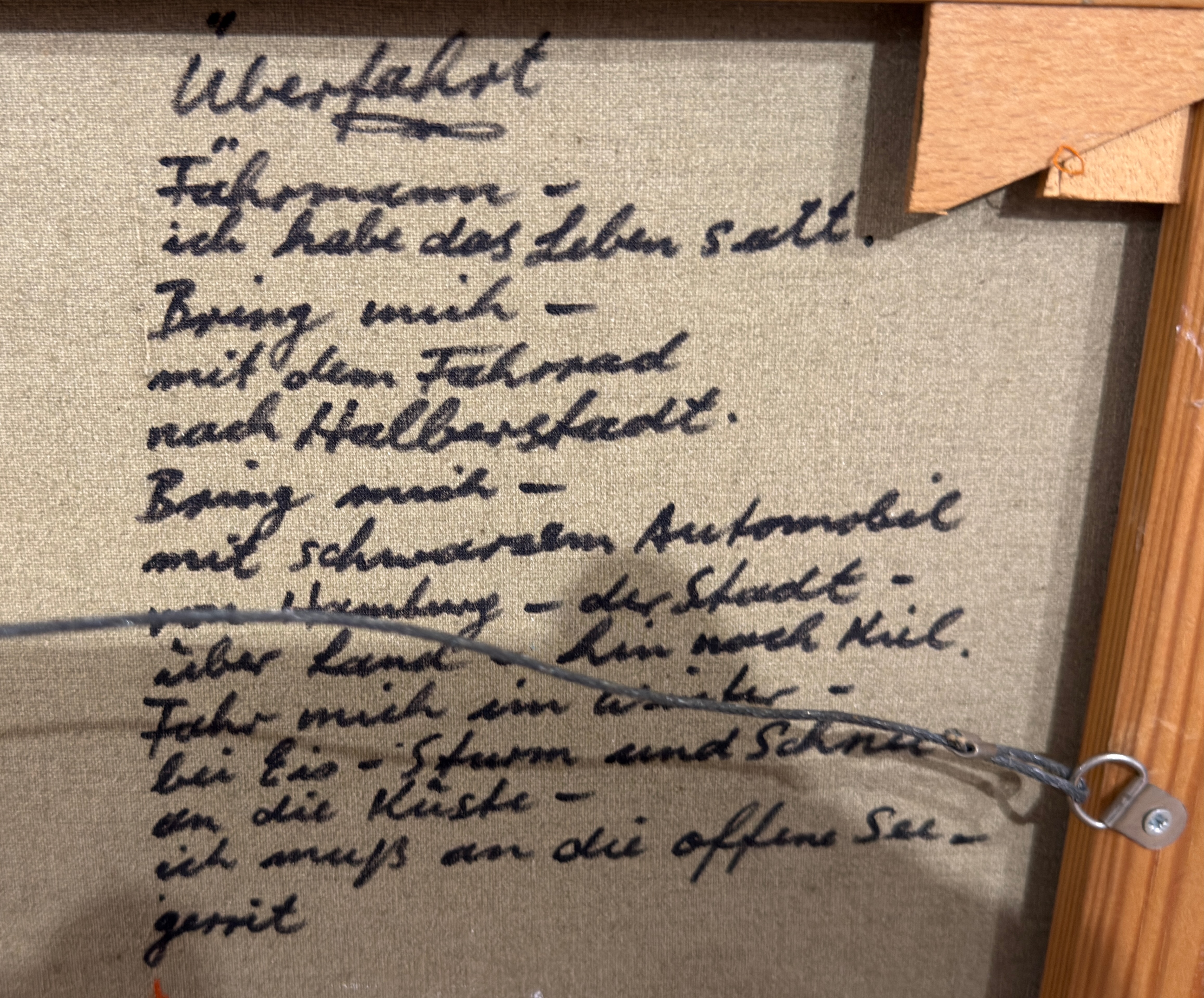 Gerrit M. Bekker (1943-2025) »Überfahrt«Öl/Leinwand