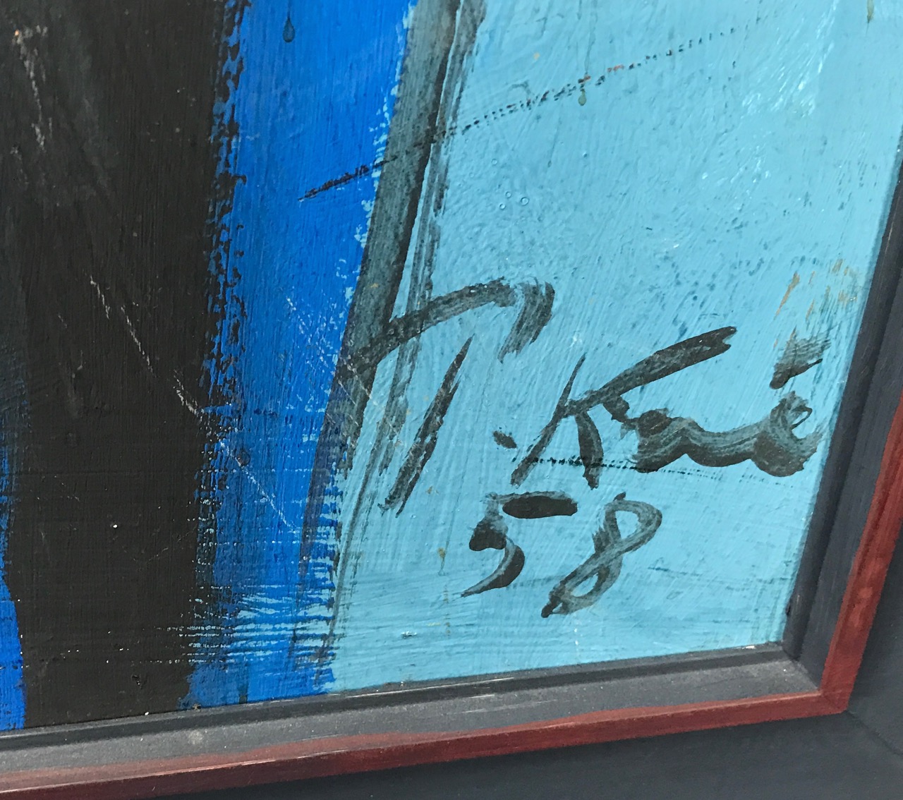 Peter Robert Keil: Ölgemälde Doppelportrait, signiert datiert, Expressionismus, 1958