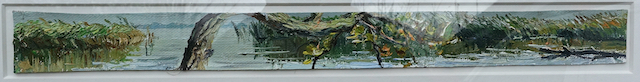 Christopher Lehmpfuhl: Ölgemälde Blick durchs Schilf, signiert datiert, Realismus, 1999