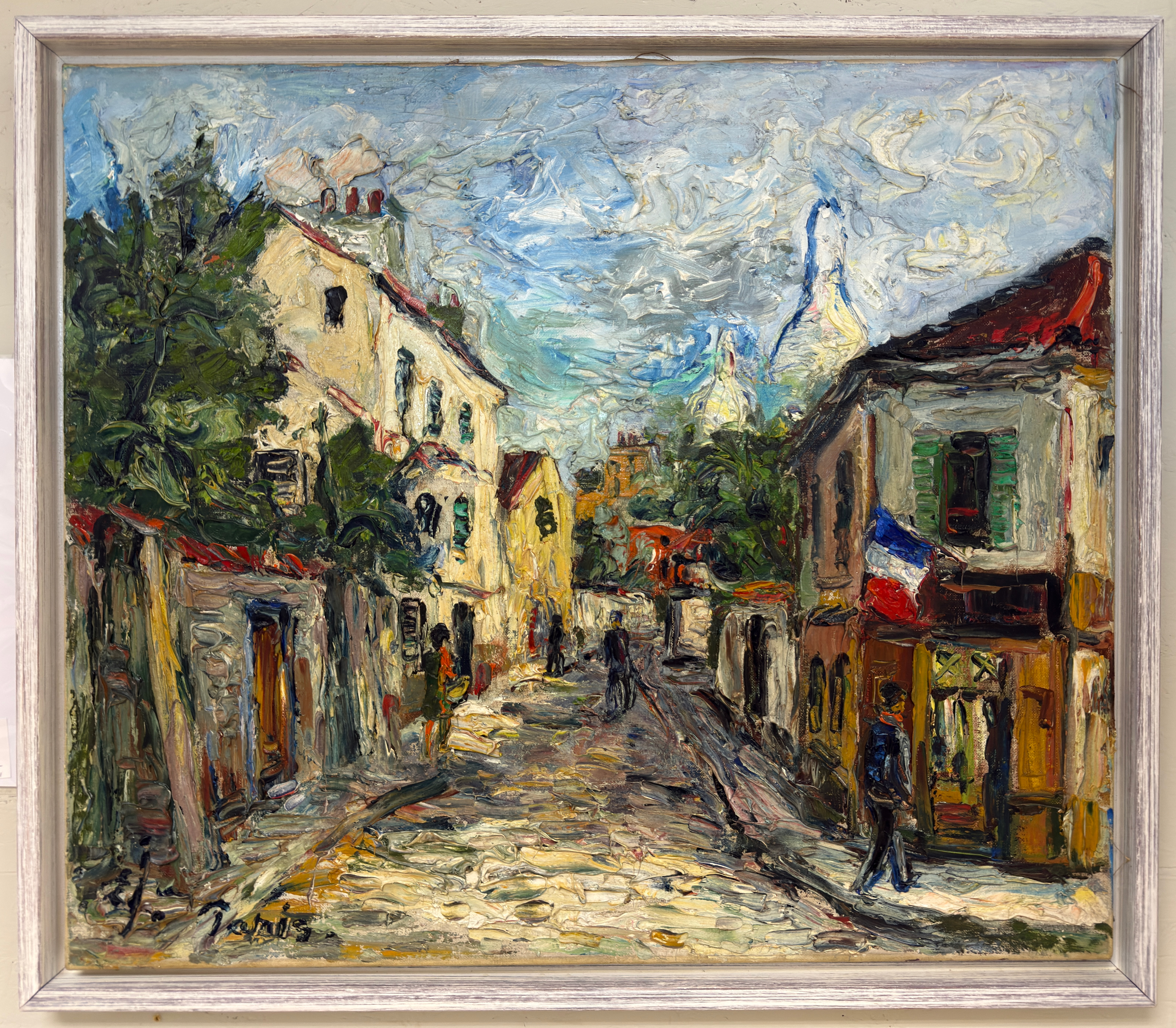 Einar Johansen(1893-1965)-Montmatre-Ölgemälde