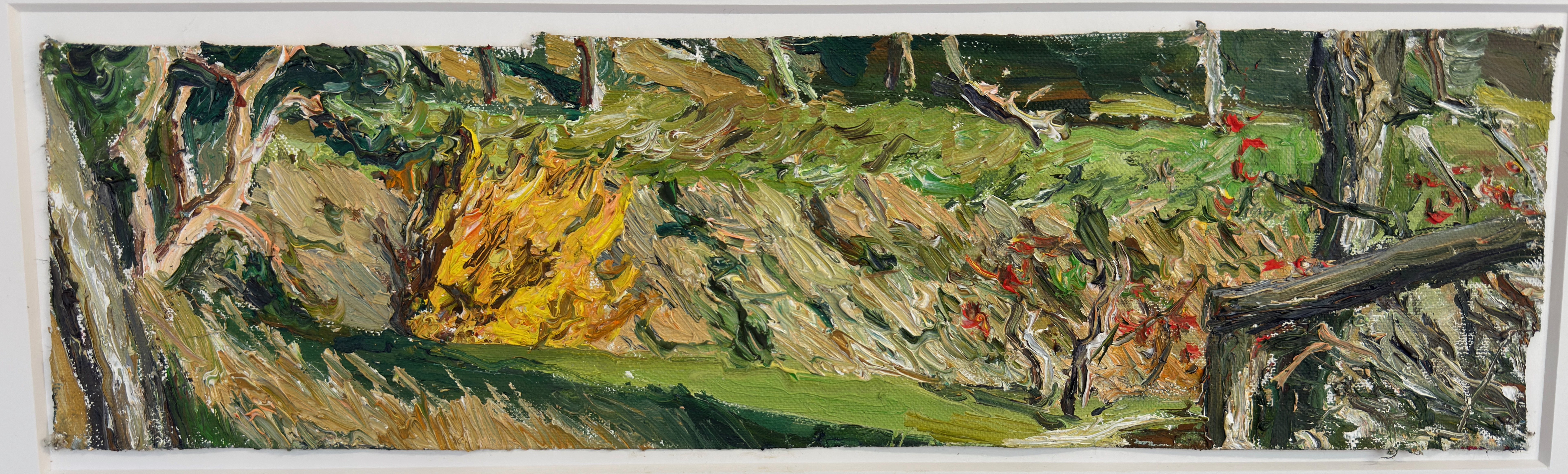 Lehmpfuhl,Christopher-Christopher Lempfuhl: Ölgemälde Gelber Baum, Realismus, 1999
