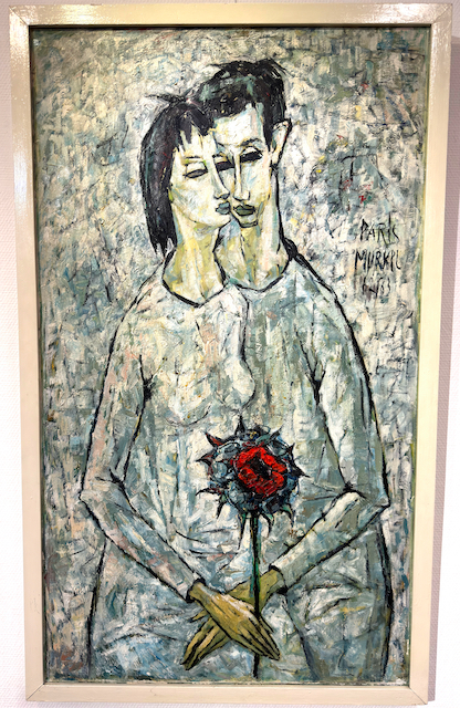 Charlotte „Murkel" Schuberth: Ölgemälde Notre Amour, bezeichnet, Realismus, Paris 1962/63