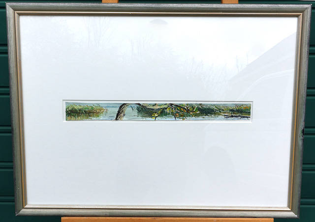 Christopher Lehmpfuhl: Ölgemälde Blick durchs Schilf, signiert datiert, Realismus, 1999