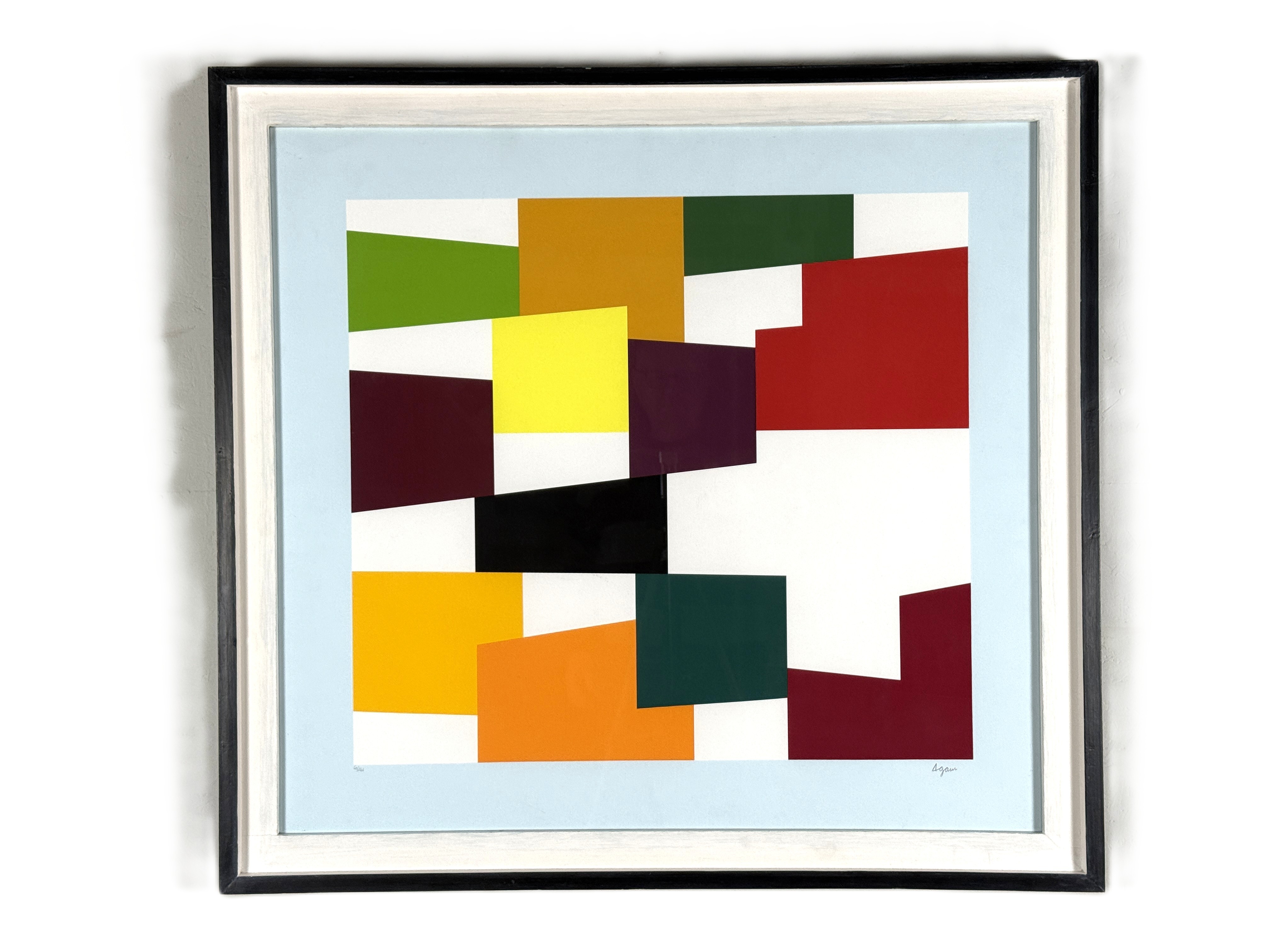 Yaacov Agam: Farbsiebdruck Untitled (Composition), signiert, 1976