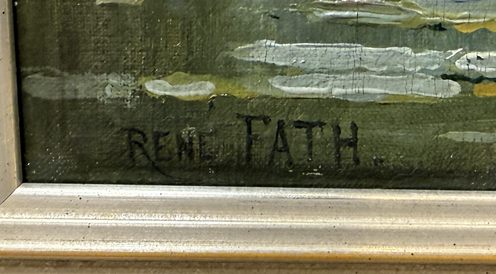 René Maurice FATH-Flusstal bei Fontainebleau-Ölgemälde um 1910