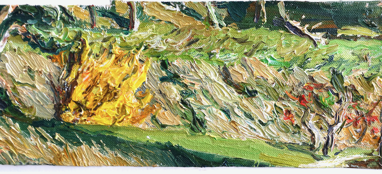 Christopher Lehmpfuhl: Ölgemälde Gelber Baum, Realismus, 1999