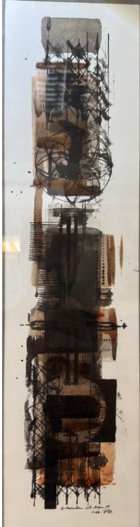 Heinz Trökes: Druckgrafik 4 Blätter in originaler Berahmung, signiert datiert, Paris 1966