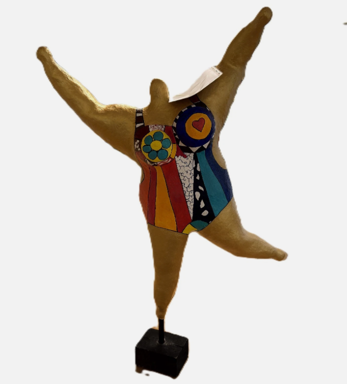 Niki de Saint Phalle: Skulptur Nana, signiert datiert, Pappmaché farbig bemalt, 2011
