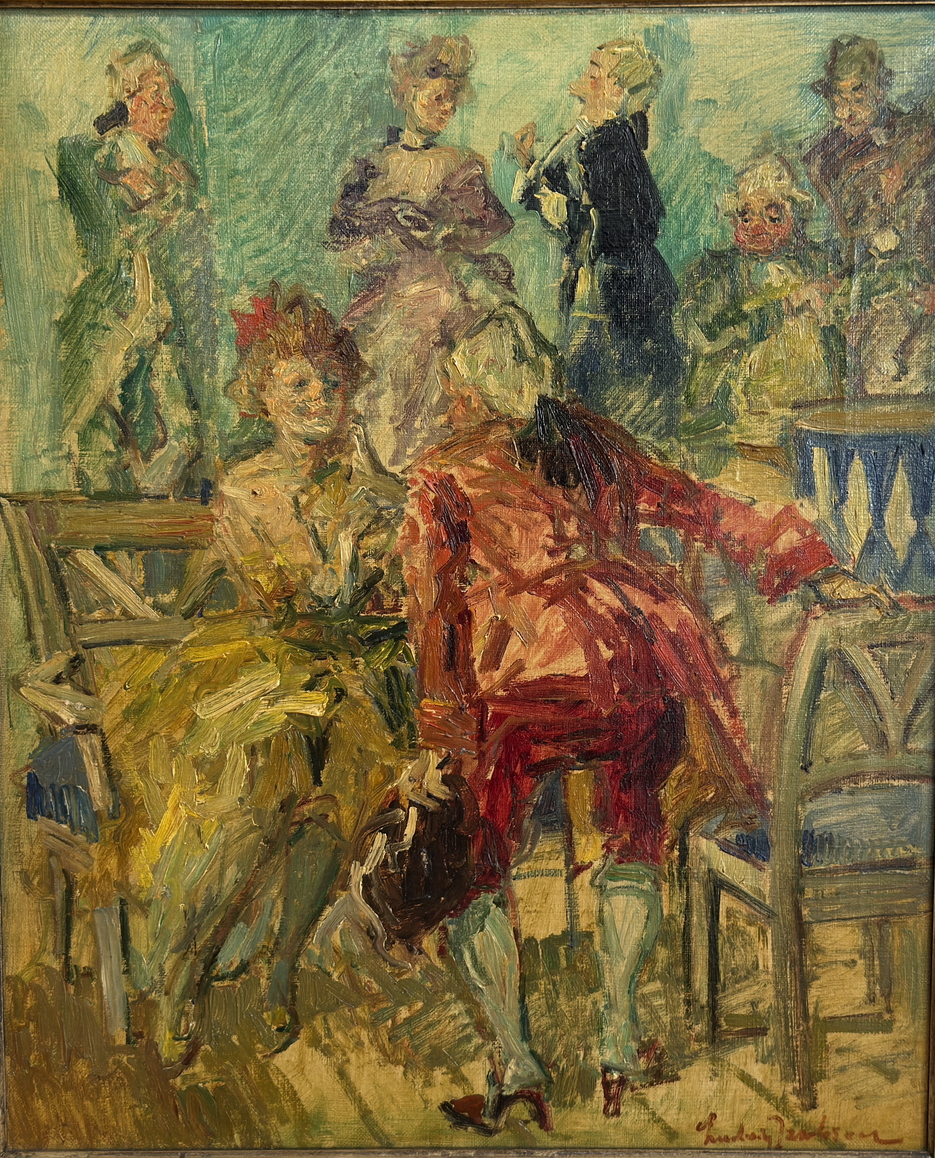 Ludvig Jacobsen (1890–1957), Dänemark-Ölgemälde -„Fredmans Epistel № 29“ -