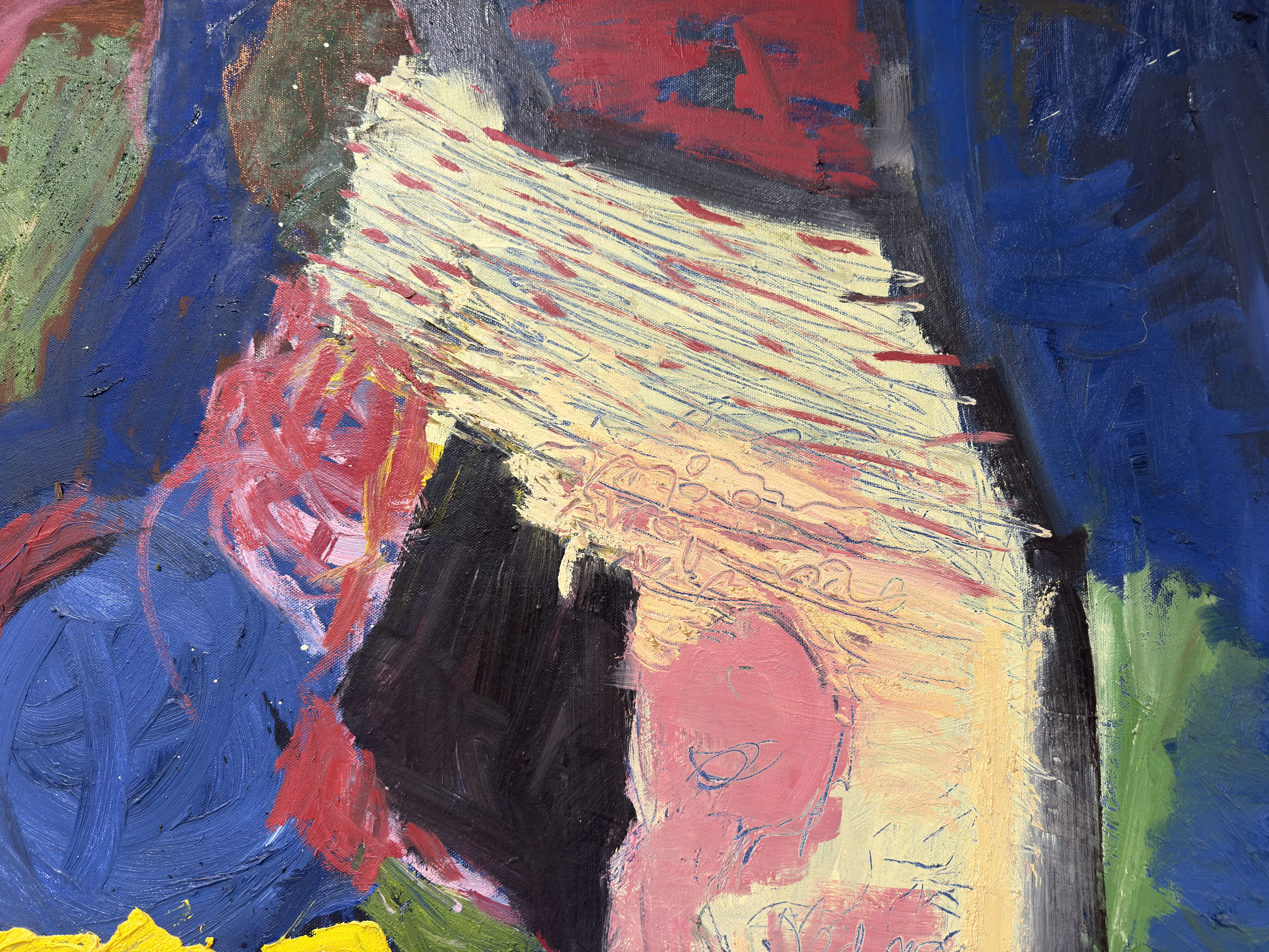 GERD WANDRER (geb. 1952)-Im Atelier-Ölgemälde