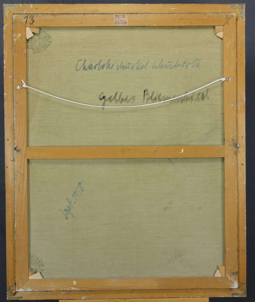 Charlotte „Murkel" Schuberth: Ölgemälde Anna, signiert datiert, Realismus, Paris 1967