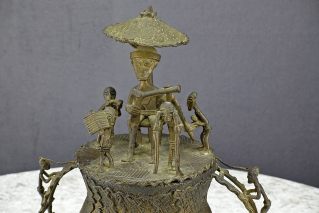 AFRIKA  ASHANTI  BRONZE GOLDSTAUBDOSE 