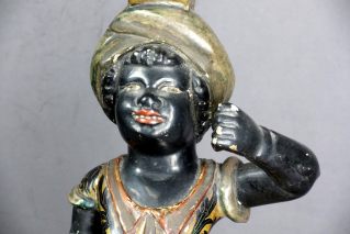 Italian Painted Venetian Blackamoor Stand ca.1860 -Venezianischer Blackamoor um 1860 