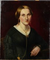 BIEDERMEIER PORTRAIT EINER FEINEN DAME,SIGNIERT GÖSE,DATIERT 1849 