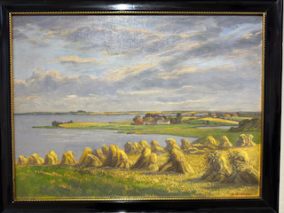 Anton Nissen (1866–1934)- Hof bei Rinkenis-Öl/Leinwand/signiert 