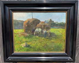 FRANZ LUDWIG KIEDERICH(1873-1950)-RAST AUF DEM FELDE-ÖL/LEINW.SIGN./DATIERT 