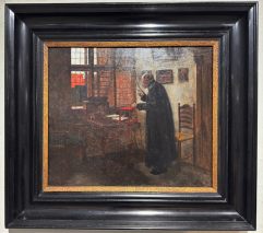 FRANZ LUDWIG KIEDERICH(1873-1950)-DER LEHRER-ÖL/LEINWAND/SIGNIERT 