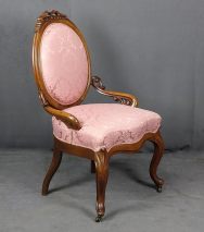 LOUIS PHILIPPE ROCK BERGERE SESSEL MAHAHONI UM 1850 